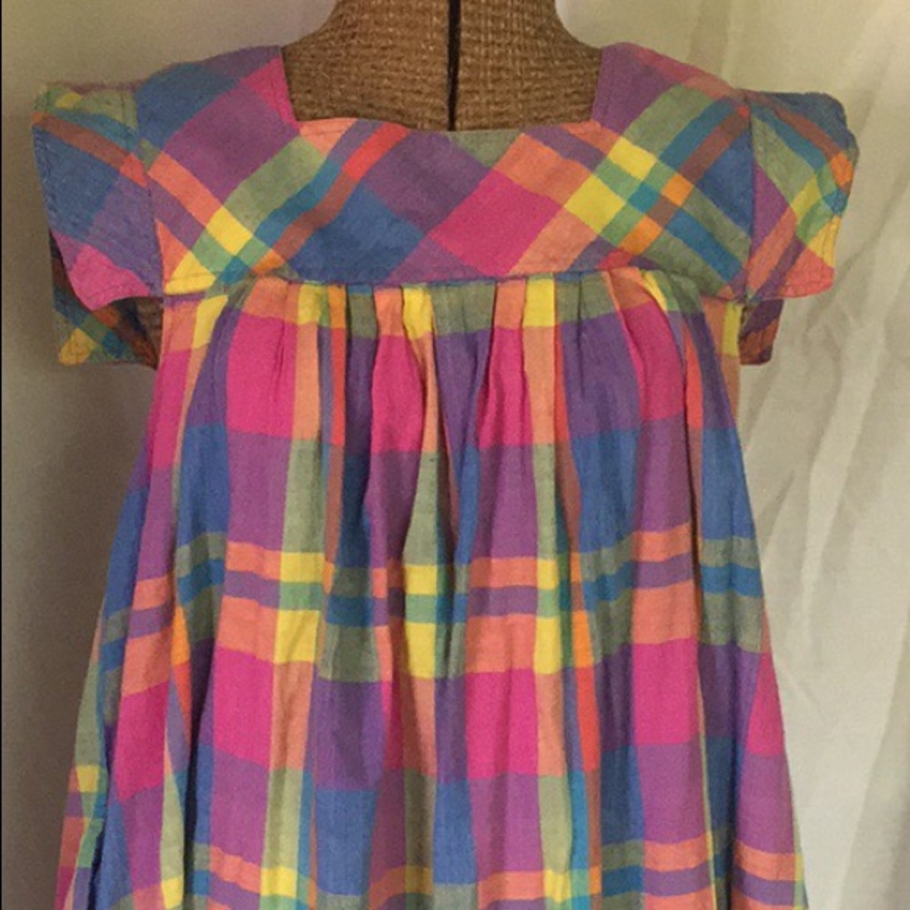 VTG 100% Cotton Multicolor Summer Dress SZ S